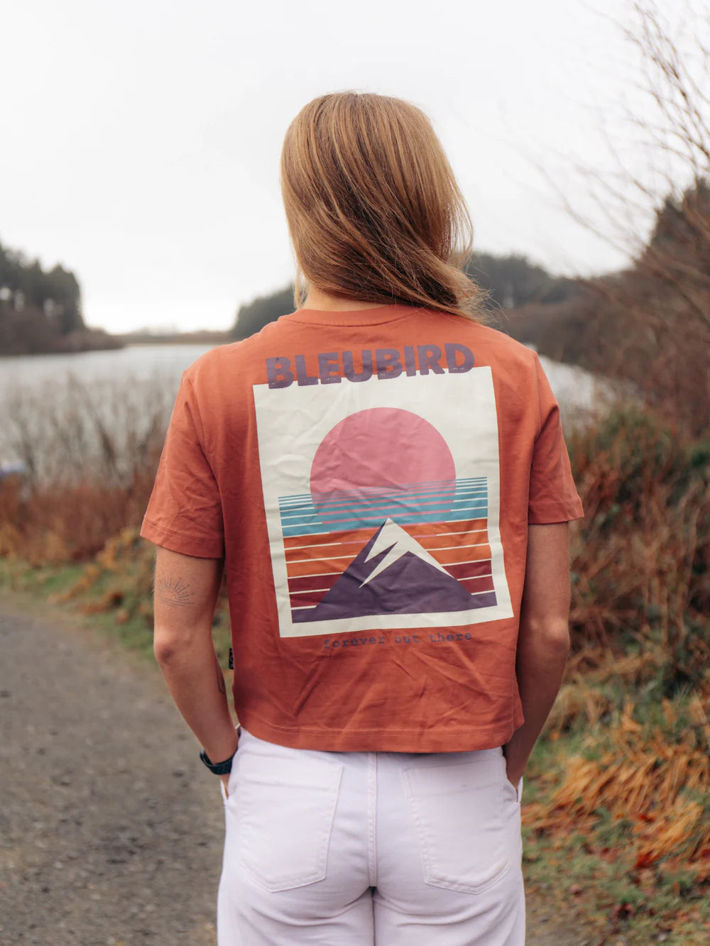 Bleubird Everline Cropped T-Shirt - Clay