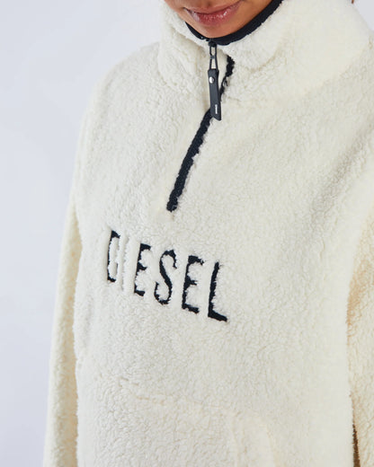 Diesel Anita Half Zip - Powder White