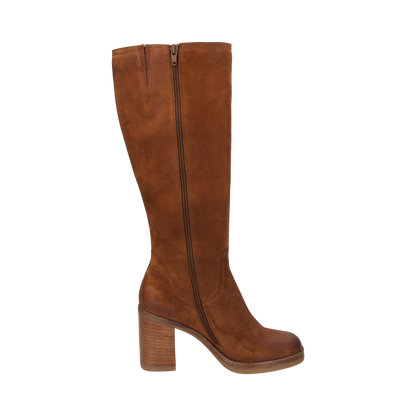 Bagatt  Suede Knee High Boot - Brown