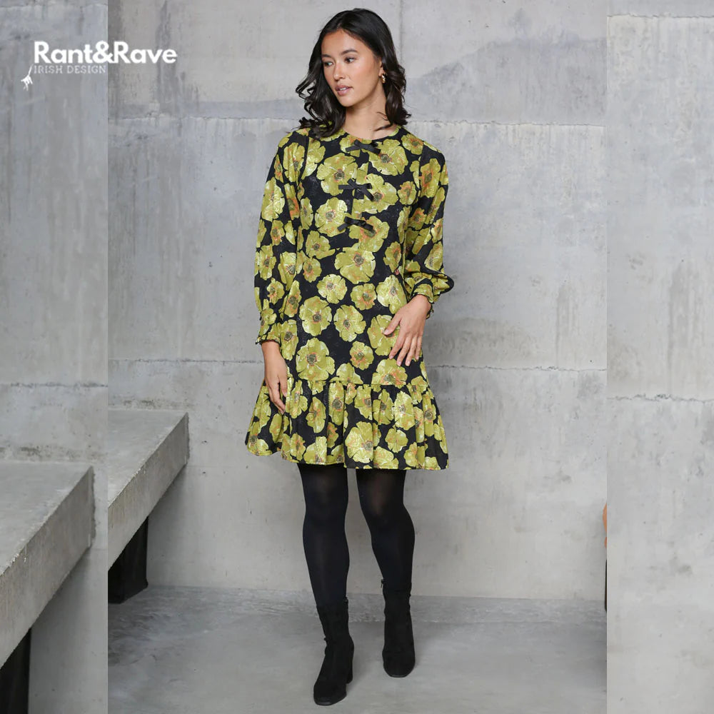 Rant & Rave Daina Dress - Lime Green
