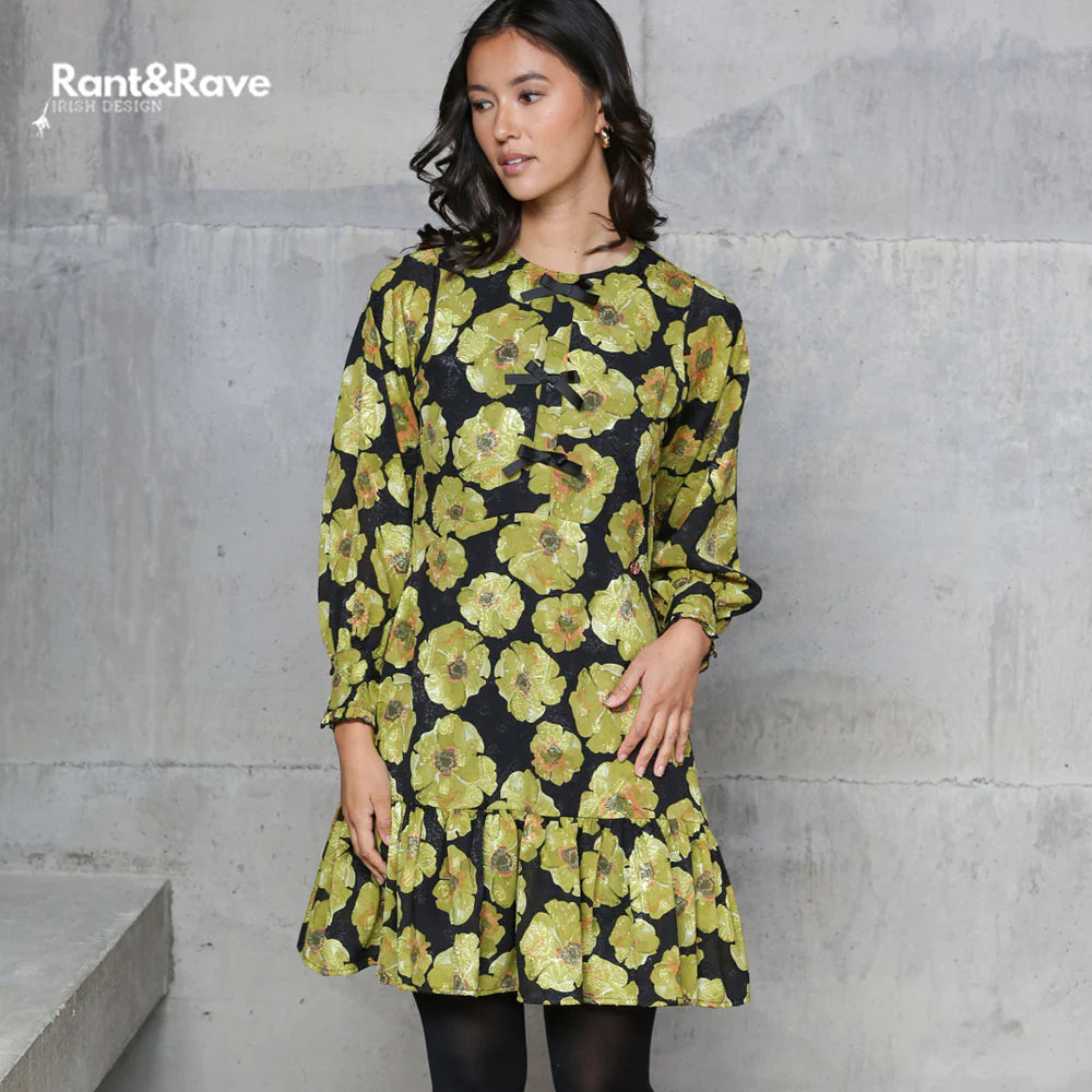 Rant & Rave Daina Dress - Lime Green