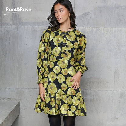 Rant & Rave Daina Dress - Lime Green