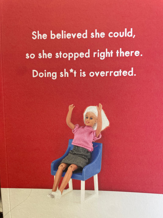 Bold and Bright  Rude A5 Notebook She Believed
