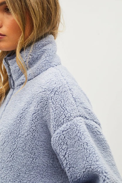Diesel Nyra Half Zip - Frosted Blue
