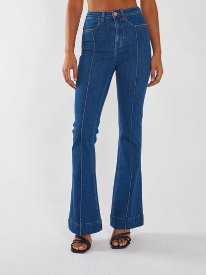 Diesel High Rise Drew Flare Denim - Blue Haze