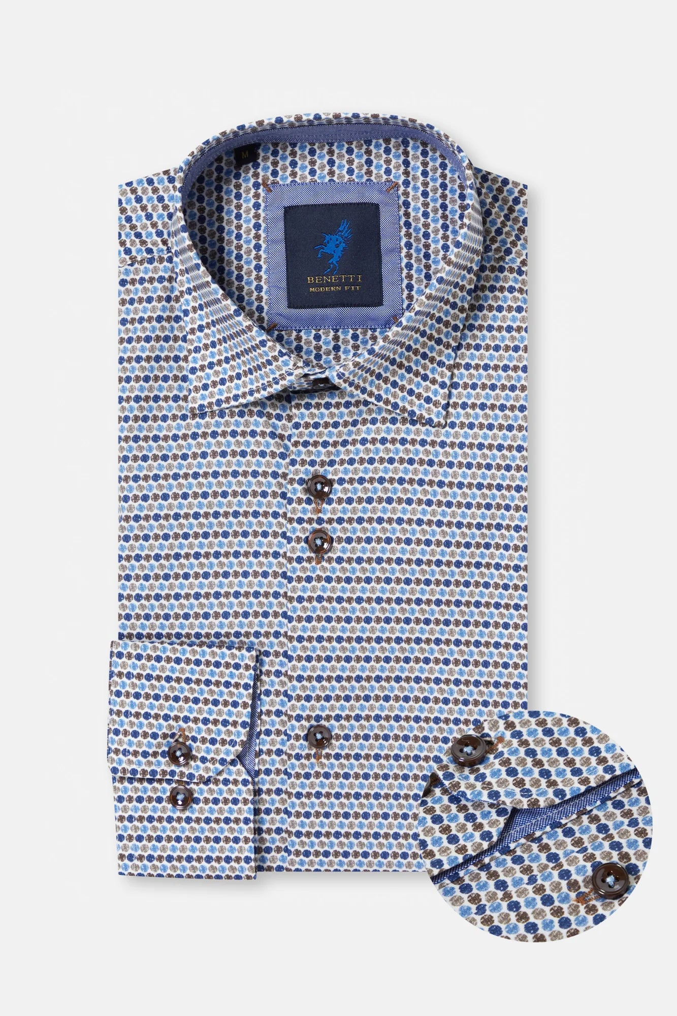 Benetti David Modern Fit Shirt - Stone