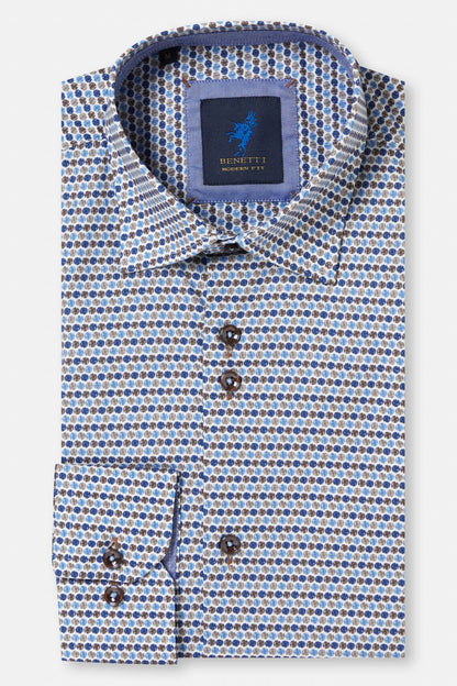 Benetti David Modern Fit Shirt - Stone