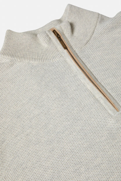 Benetti Dawson 1/4 Zip Jumper - Stone
