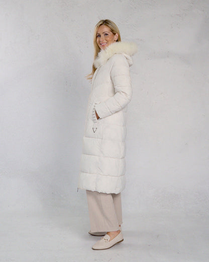 Deck Padded Coat with Faux Fur Hood - Pana