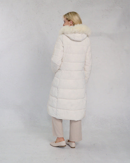 Deck Padded Coat with Faux Fur Hood - Pana