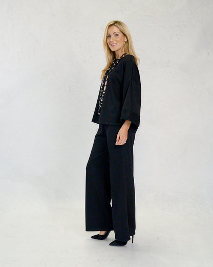 Deck Ribbed Trousers - Black