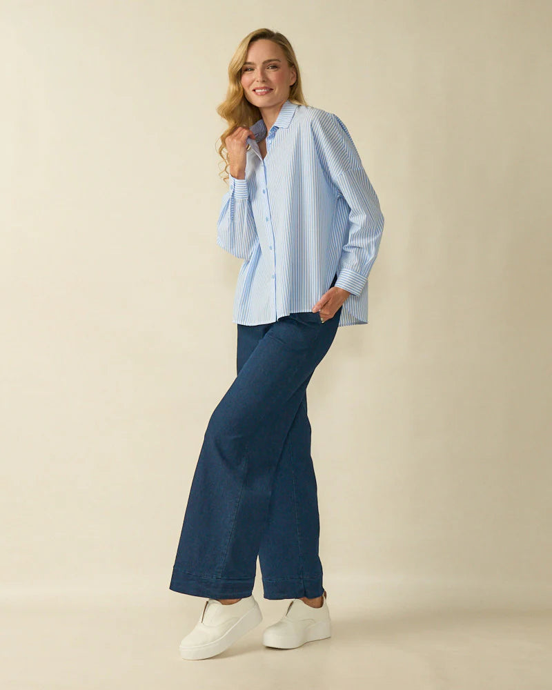 Deck Stripe Shirt - Blue