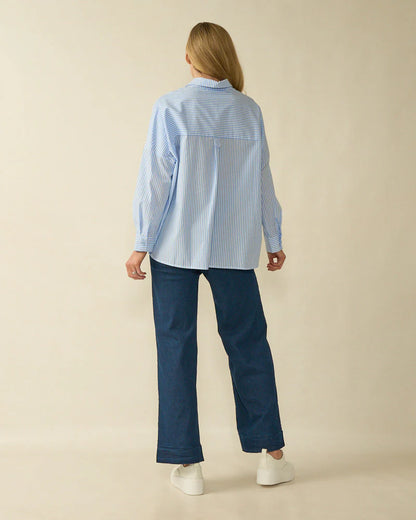 Deck Stripe Shirt - Blue