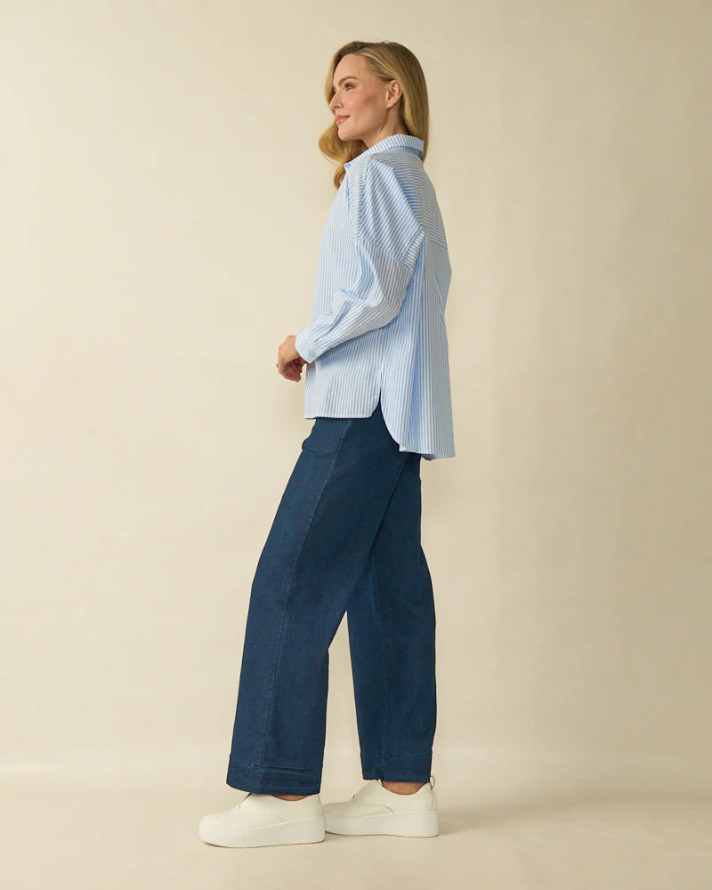 Deck Stripe Shirt - Blue