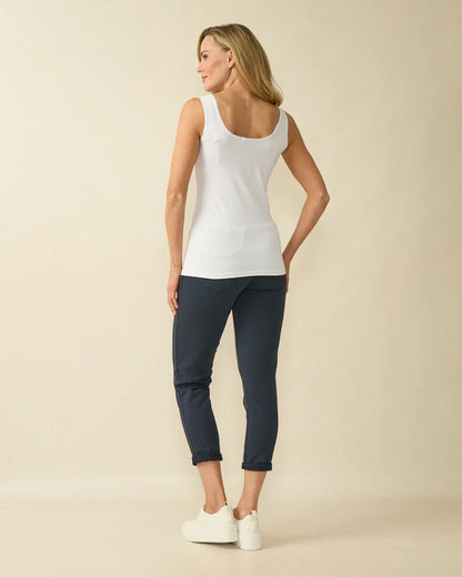 Deck Pia Vest Top - White