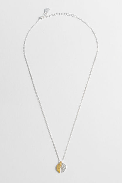 Estella Bartlett Wing Necklace - Silver & Gold Plated