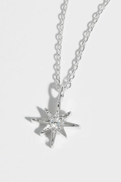 Estella Bartlett North Star Necklace - Silver