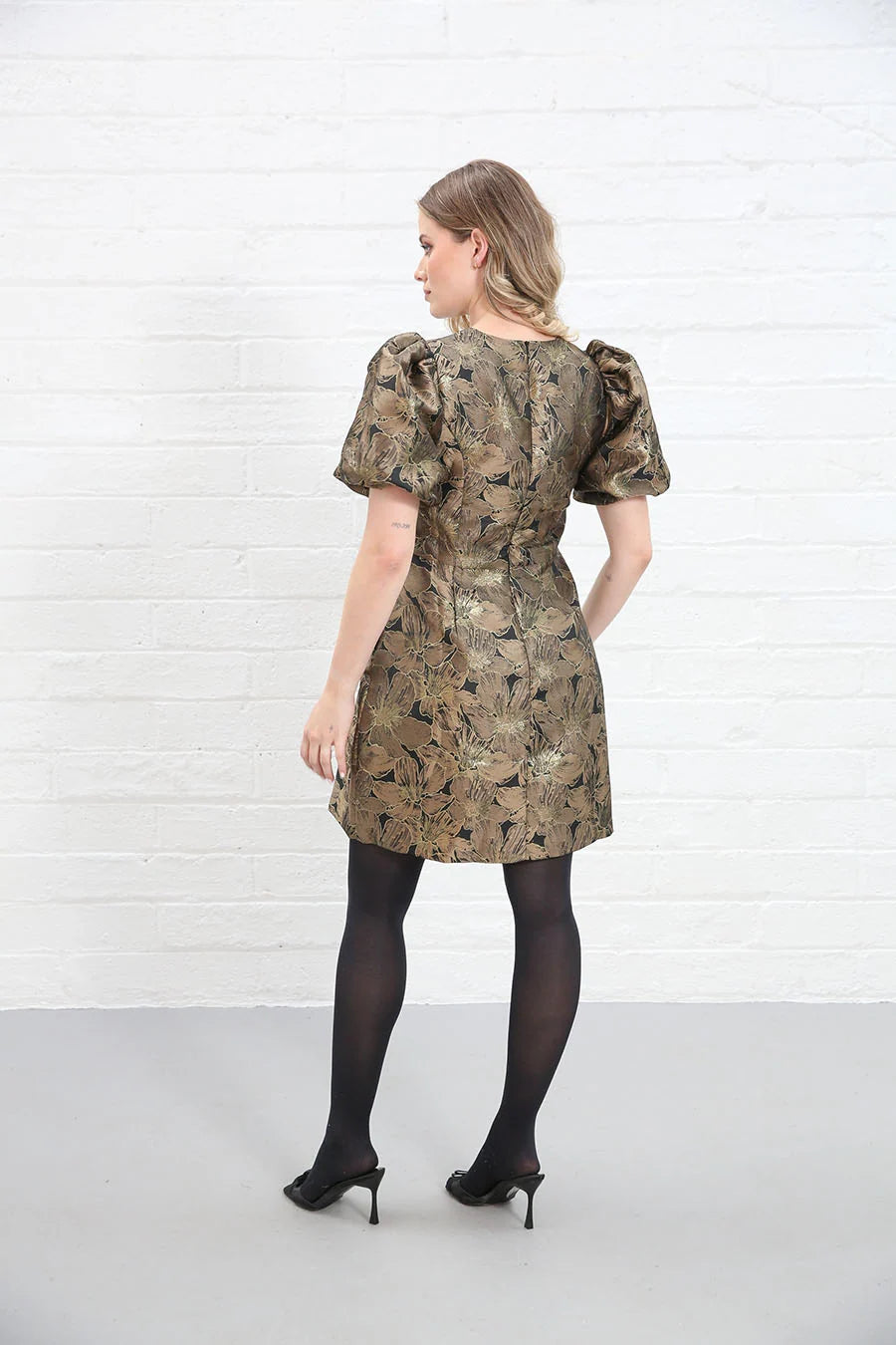 Rant & Rave Evelyn Dress - Black & Gold