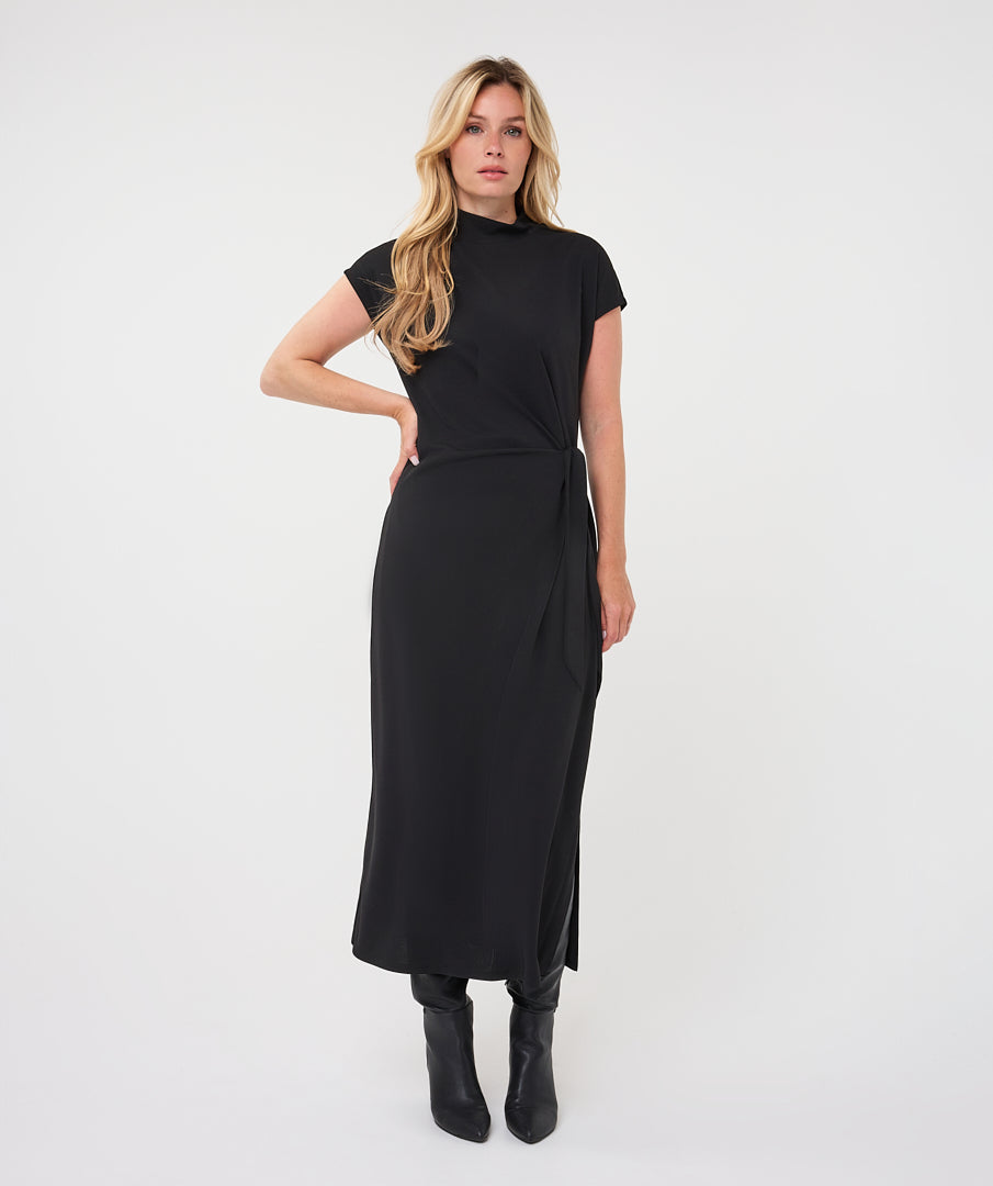 Esqualo Waist Detail Dress - Black