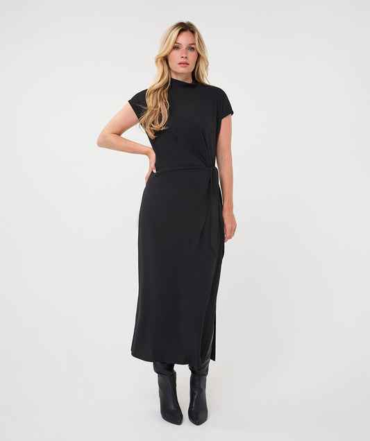 Esqualo Waist Detail Dress - Black