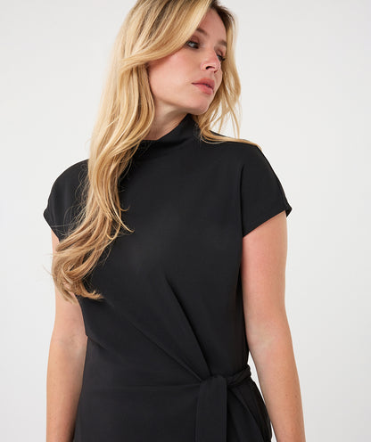 Esqualo Waist Detail Dress - Black