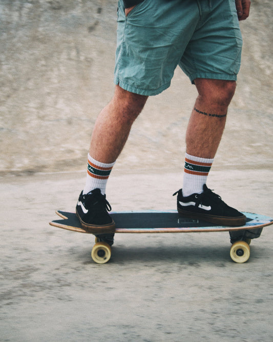 Bleubird Crew Socks - Rust