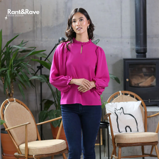 Rant & Rave Fee Top - Magenta