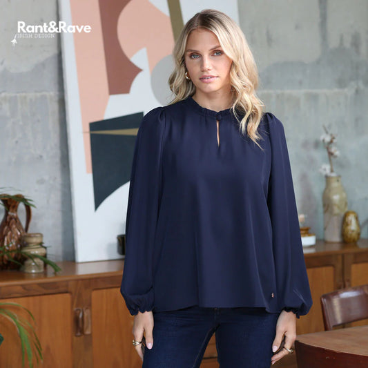 Rant & Rave Fee Top - Navy