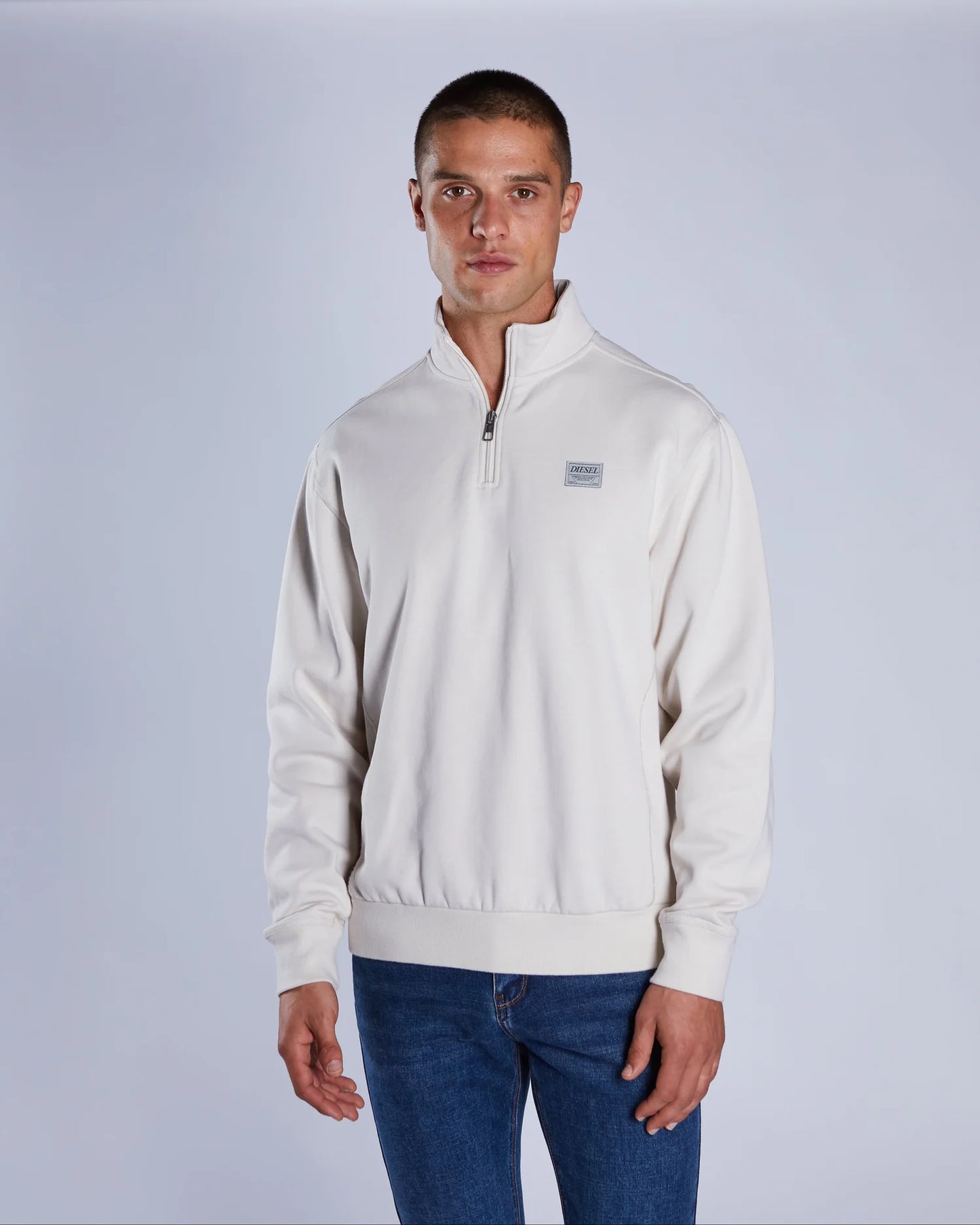Diesel Fox Half Zip - Stable Stone