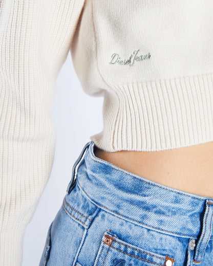 Diesel Francey Knit - Stone White