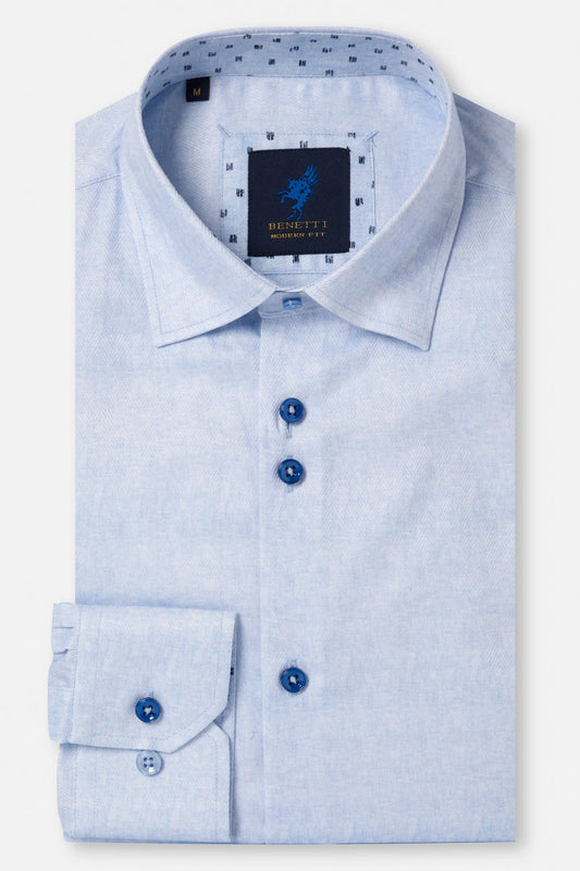 Benetti Modern Fit Felix Shirt - Sky