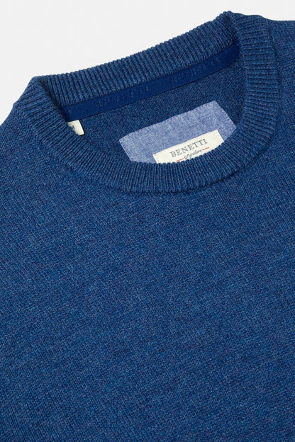 Benetti Franco Crew Neck Jumper - Indigo