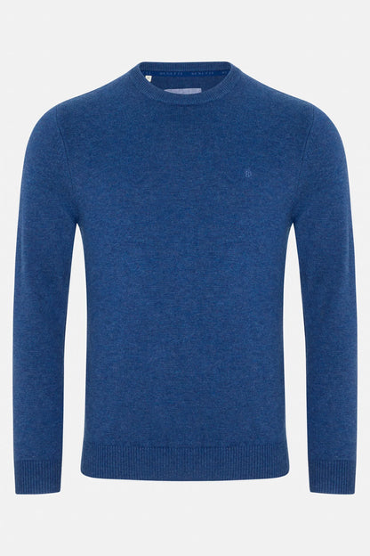 Benetti Franco Crew Neck Jumper - Indigo