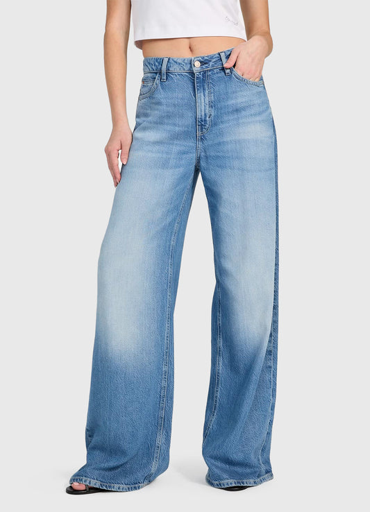 Guess Bellflower Denim Wide Leg Jeans