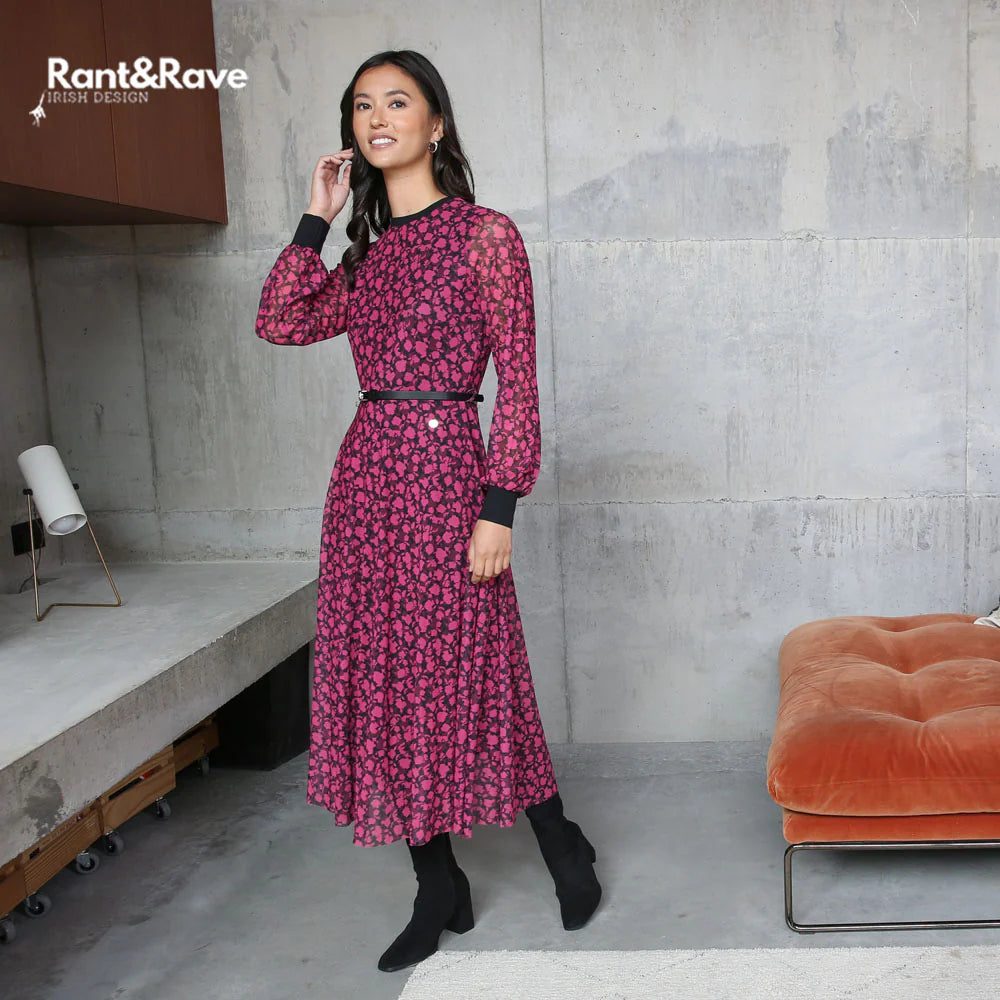 Rant & Rave Gwyneth Dress - Pink