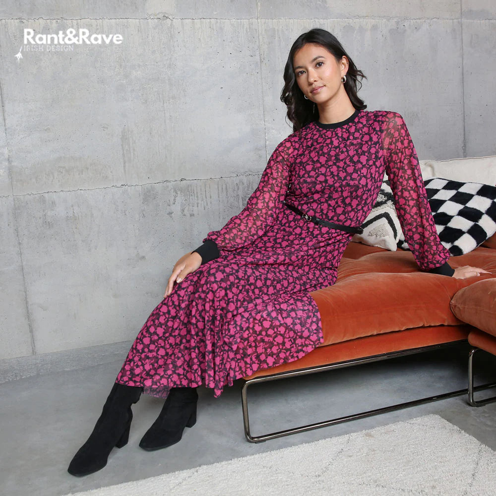 Rant & Rave Gwyneth Dress - Pink | TRM – TRM Clothing