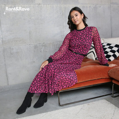 Rant & Rave Gwyneth Dress - Pink