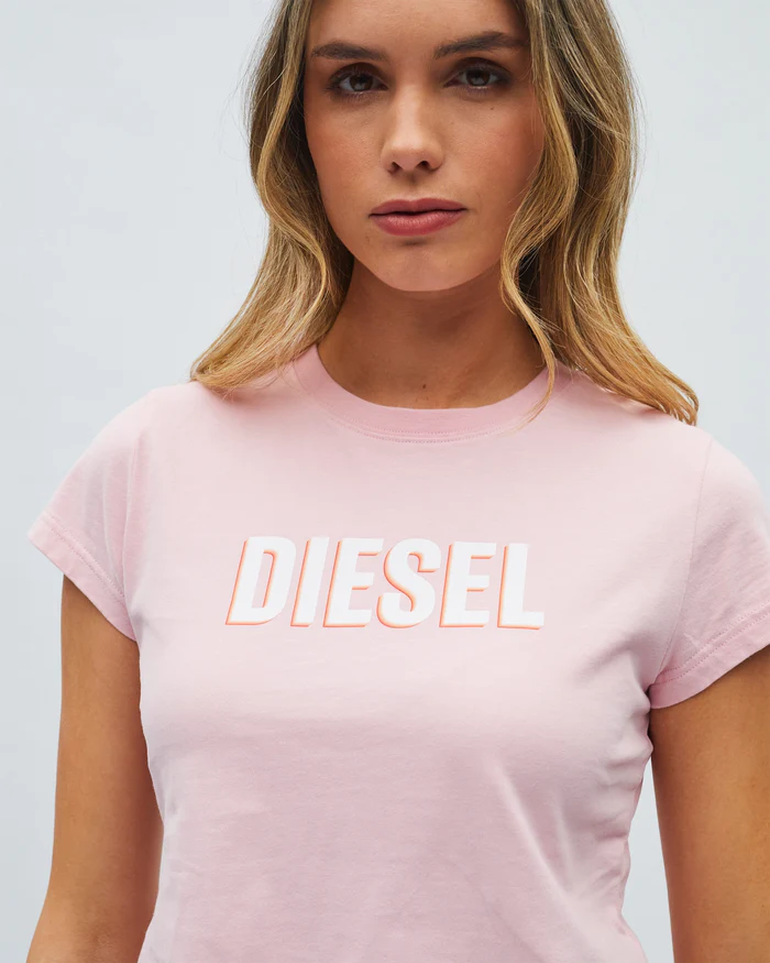 Diesel Helena Tee- Acid Pink