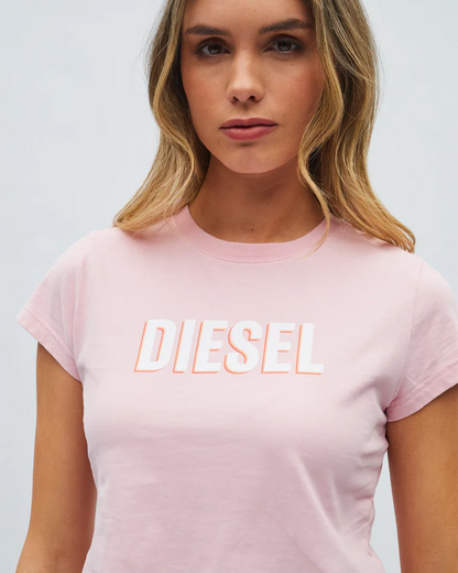 Diesel Helena Tee- Acid Pink