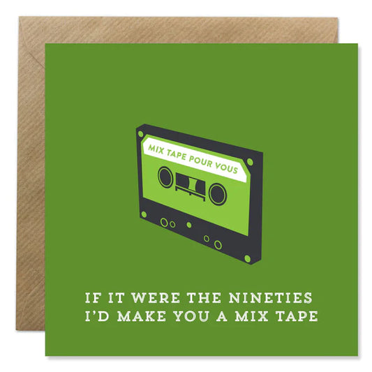 Bold Bunny Card - I’d Make You a Mix Tape
