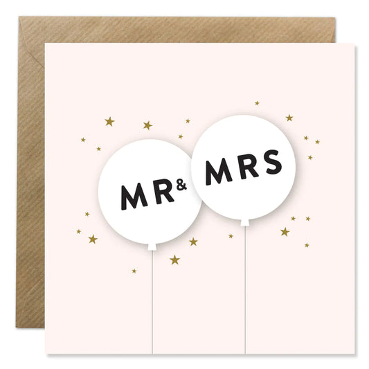 Bold Bunny Card - Mr & Mrs