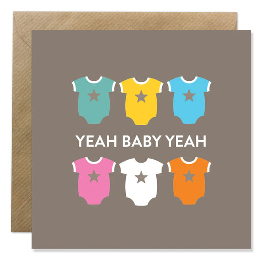 Bold Bunny Card - Yeah Baby Yeah