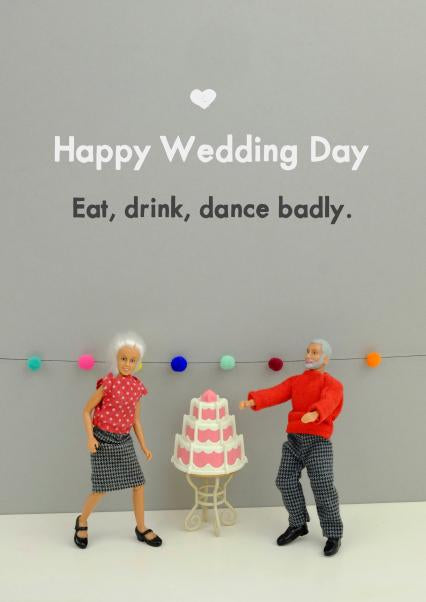 Bold & Bright Card - Happy Wedding Day