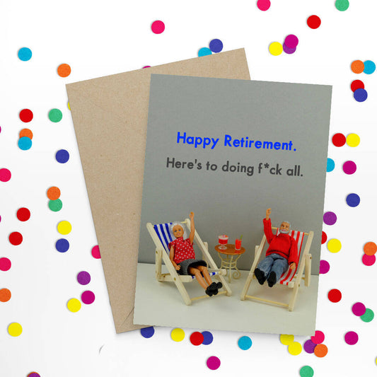 Bold & Bright Card - Happy Retirement