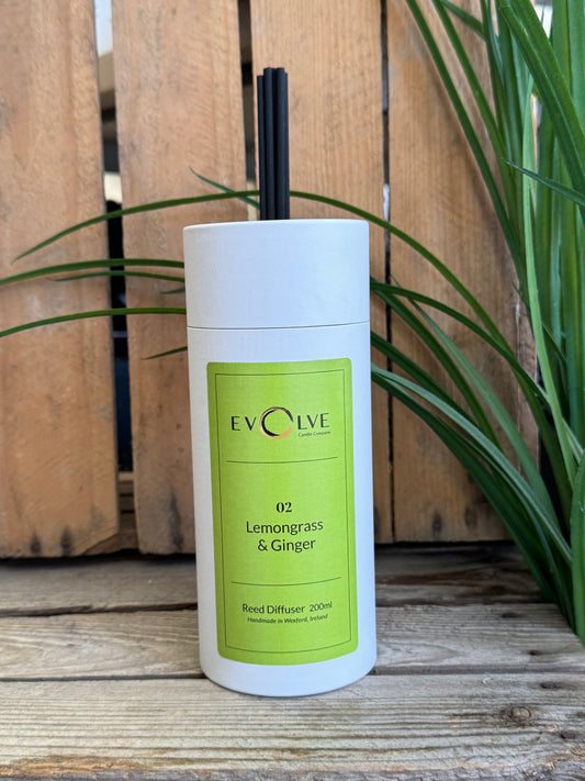 Evolve Reed Diffuser - 02 Lemongrass & Ginger