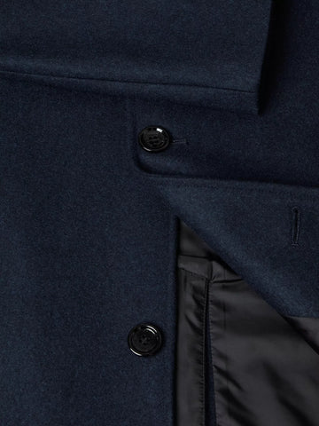 Daniel Grahame Bales Overcoat - Navy