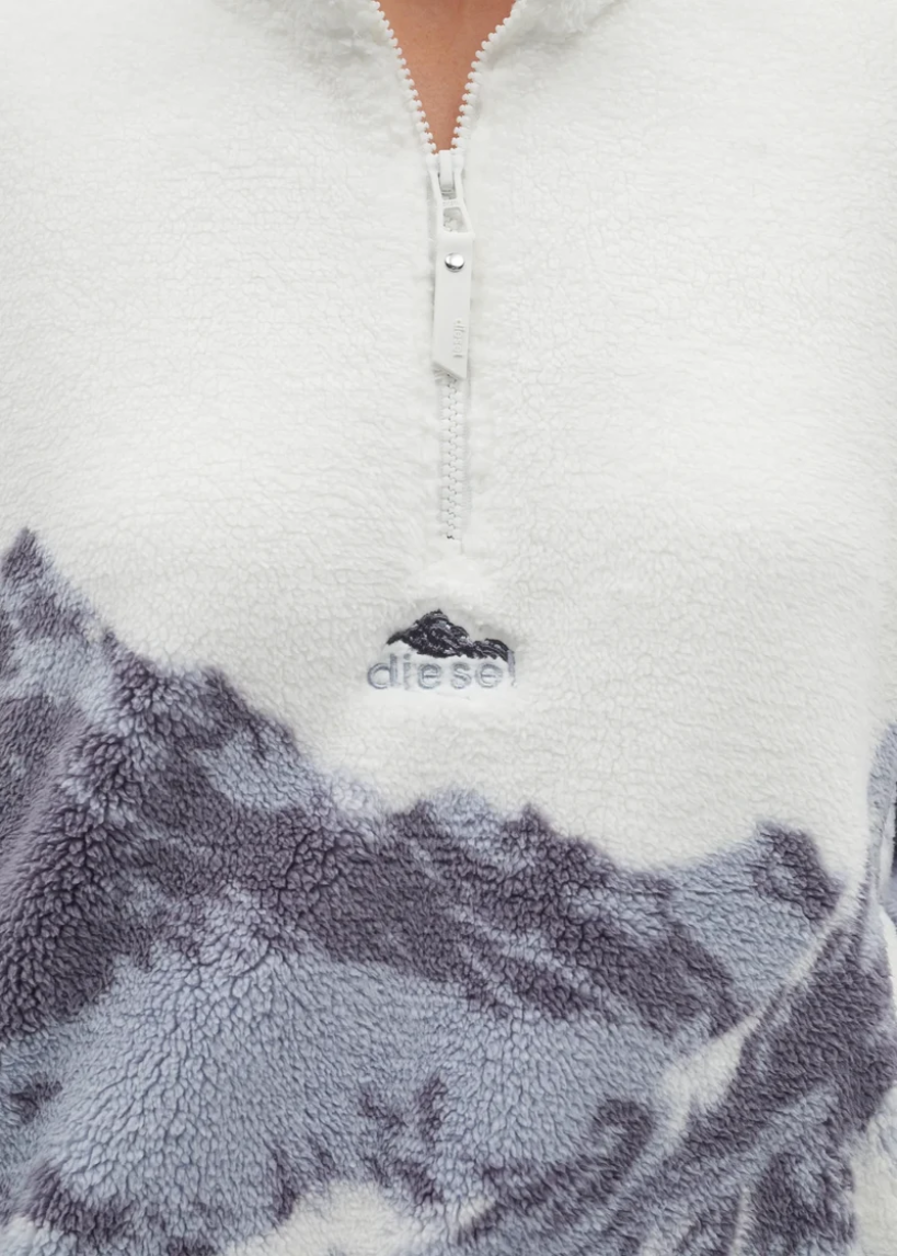 Diesel Nordic Half Zip - Multi Blue