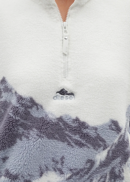Diesel Nordic Half Zip - Multi Blue