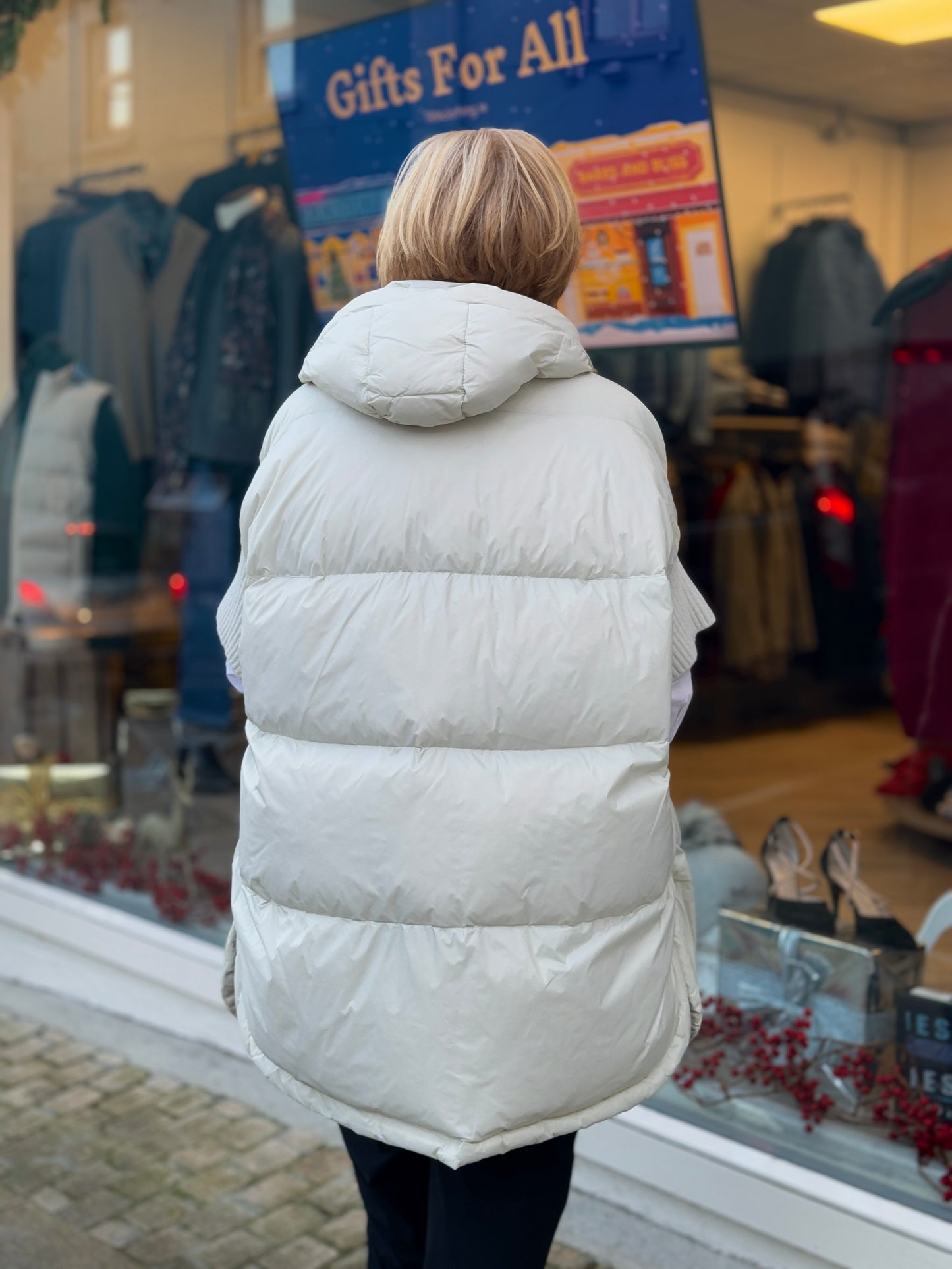 Deck Duck Down Gilet - Cream