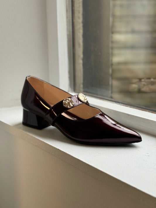Emis Mary Jane Shoe - Burgundy